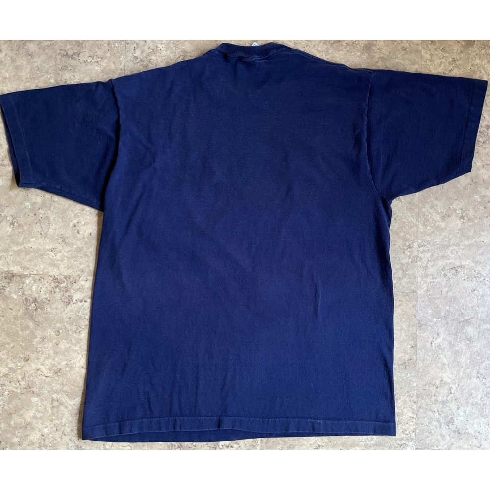 Vintage 1997 Cleveland Indians MLB T-Shirt Pro Player Navy Blue XL Single Stitch - Picture 9 of 9